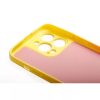 Színátmenetes sárga-rózsaszín gumis TPU tok iPhone 13 Pro TJ