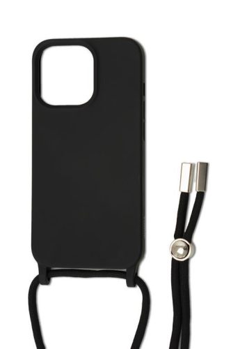 YOOUP CORD IPHONE 13 PRO MAX 6.7 ZSINÓROS TPU TOK FEKETE