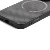 Carbon mintás MagSafe-es TPU telefontok iPhone 12 Pro Max 6.7 fekete