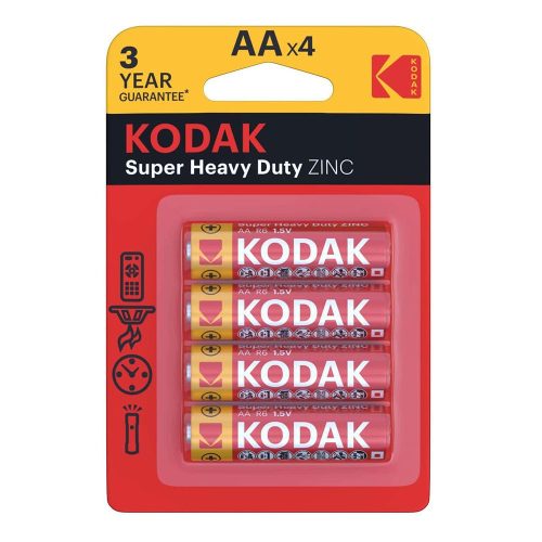 Kodak Extra Zinc Half-Life Pencil Battery AA LR6 B4