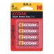 Kodak Extra Zinc Half-Life Pencil Battery AA LR6 B4