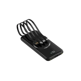   Univerzális 4 az 1-ben Powerbank 10000 mAh Vezeték Nélküli Töltéssel