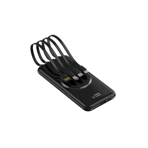 Univerzális 4 az 1-ben Power Bank 10000 mAh Vezeték Nélküli Töltéssel