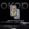 15W Mágneses Vezeték Nélküli Power Bank 5000 mAh, Ultra-vékony Alumínium, Gyors