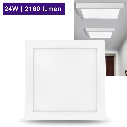 LED Panel Négyzet - Felszerelhető 24W 4000K