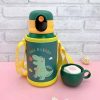 TUMBY Double-walled Dinosaur children's thermos with digital display, 500ml
