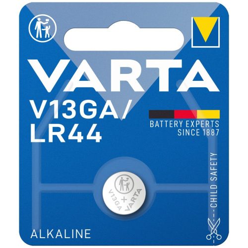 Varta alkaline button cell V13GA / LR44 B1
