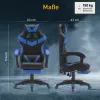 Zelux gamer szék öko-bőr borítással, lábtartóval, karfáfal fekete-piros