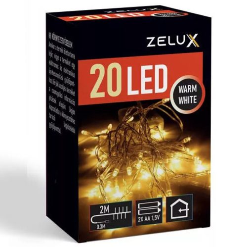 Zelux 20 LED Christmas Light WW