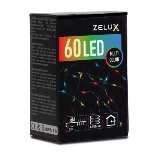 Zelux 60 LED Christmas Light MC, 6m