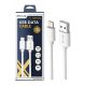 Zelux charger and data cable 200 cm lightning white