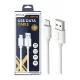 Zelux charger and data cable 200 cm lightning white
