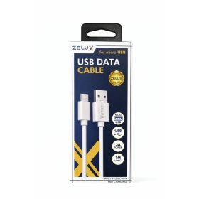 Zelux gyorstöltő és adatkábel 100cm micro USB