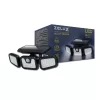 Zelux solar wall outdoor lamp with motion sensor and 3 lighting units