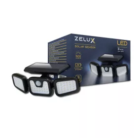   Zelux solar wall outdoor lamp with motion sensor and 3 lighting units