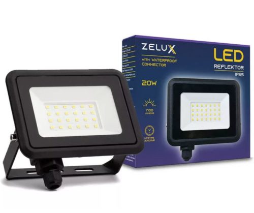 Zelux Led Floodlight 20W IP65 NW 4000K