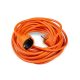Zelux Extension cord, 1 socket, 10m cable, 1,5mm2 (orange)