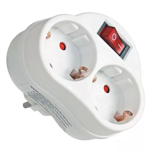 Zelux Power Strip 2 sockets + switch