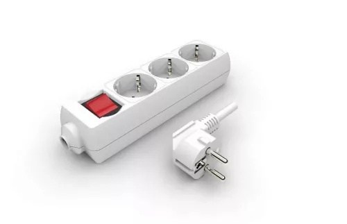 Zelux Extension Cord 3x16A Socket with Switch 1m