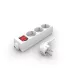 Zelux Extension Cord 3x16A Socket with Switch 2m