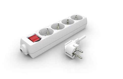 Zelux Extension Cord 4x16A Socket with Switch  1m