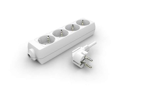Zelux Extension Cord 4x16A Socket 2m