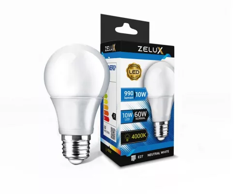 Zelux Led Globe Bulb 10W E27 4000K
