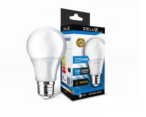 Zelux Led Globe 14W E27 4000K Globe Bulb