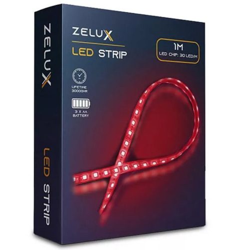 Zelux red led strip 1m