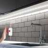 Zelux led strip with sensor and switch for kitchen counter, stairwell 2m