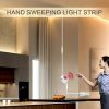 Zelux led strip with sensor and switch for kitchen counter, stairwell 2m